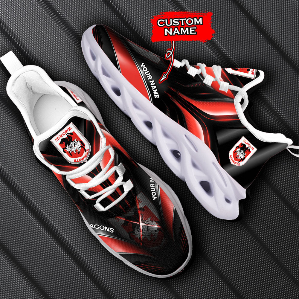 Ideafootwear St. George Illawarra Dragons NRL Max Soul Shoes Sneakers For Men And Women