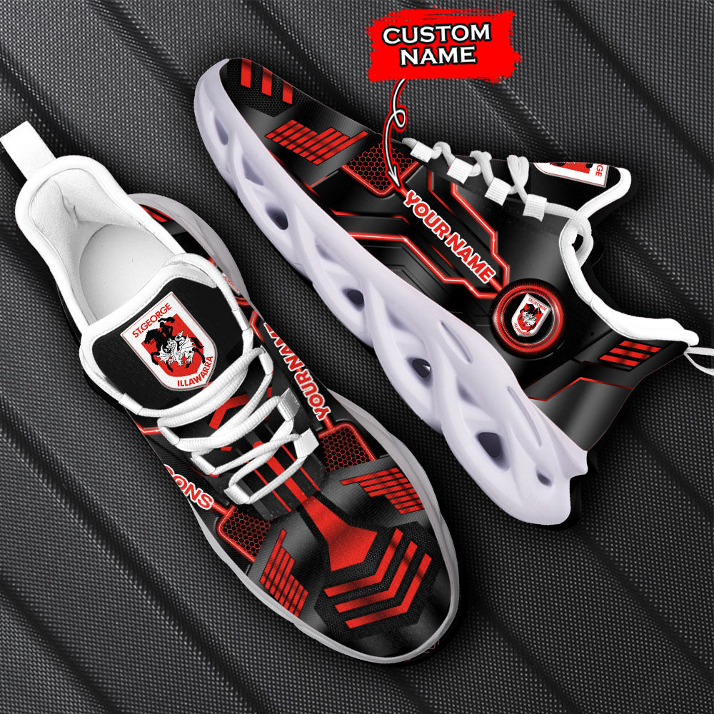 Ideafootwear St. George Illawarra Dragons NRL Max Soul Shoes Sneakers For Men And Women