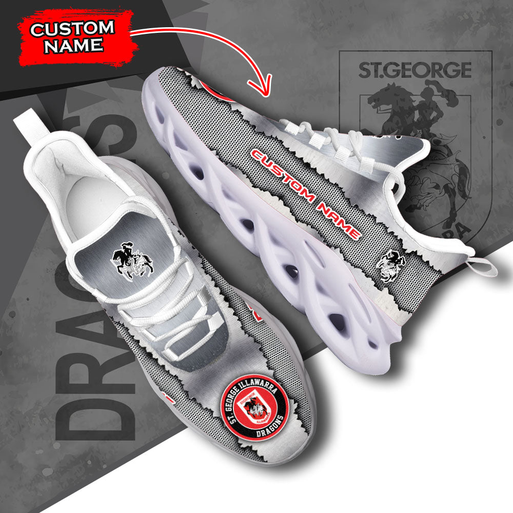 Ideafootwear St. George Illawarra Dragons NRL Max Soul Shoes Sneakers For Men And Women