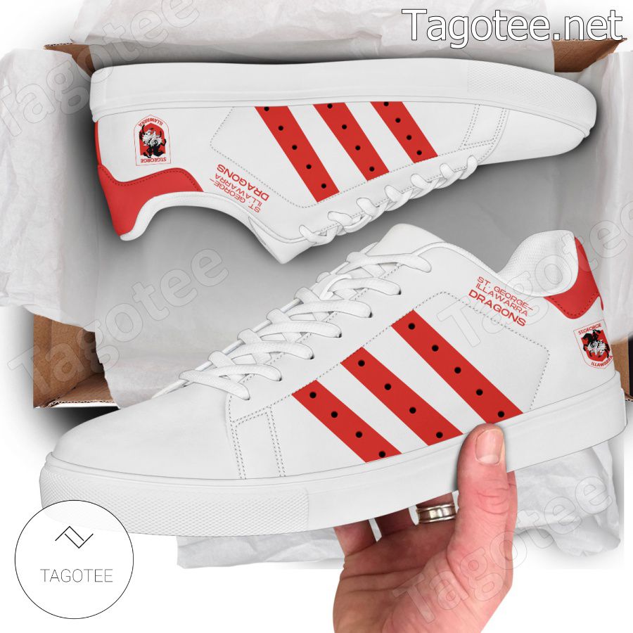 Ideafootwear St. George Illawarra Dragons Skate Stan Shoes Sneakes For Men And Women