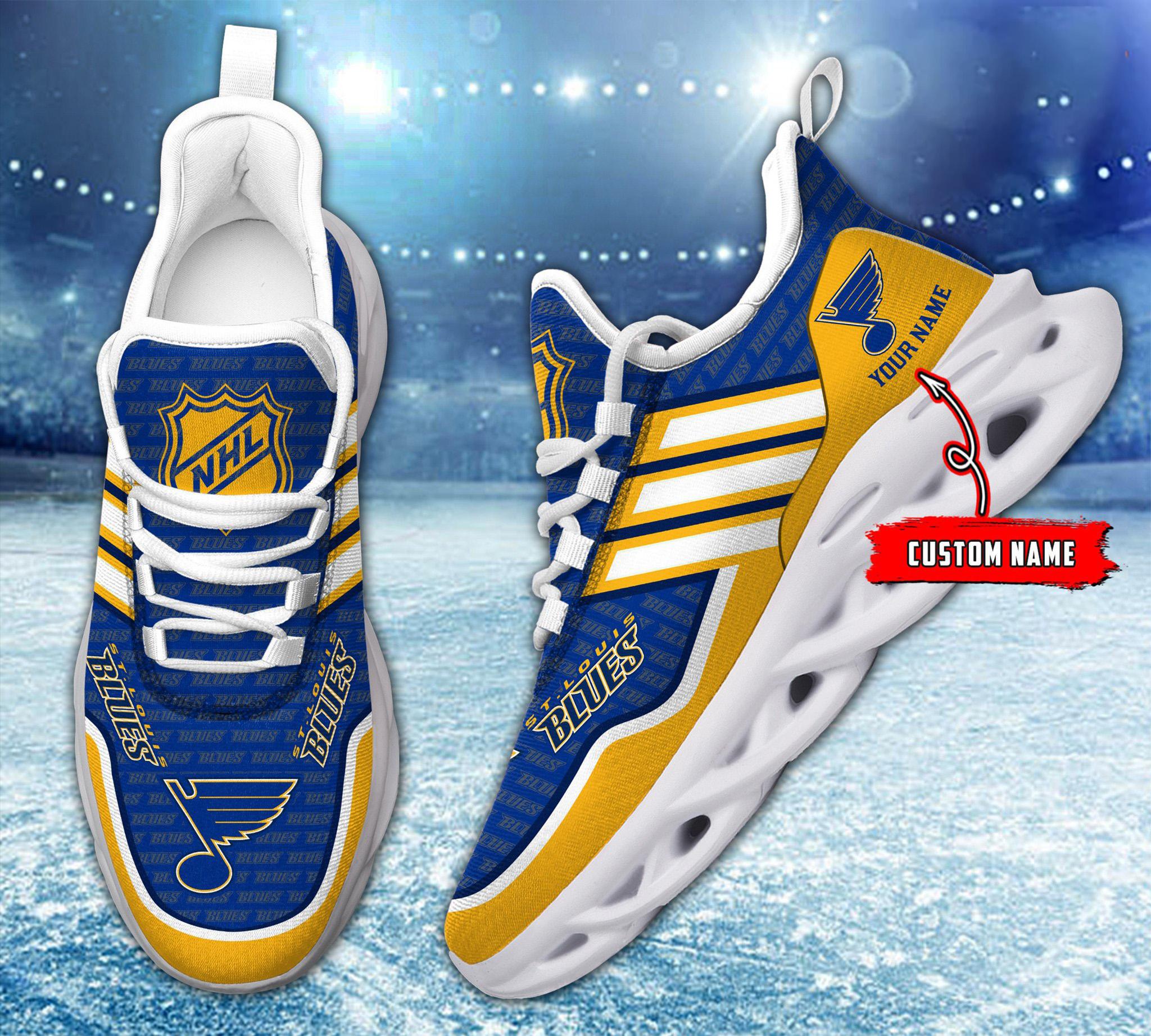 Ideafootwear St. Louis Blues Max Soul Shoes Sneakers For Men And Women