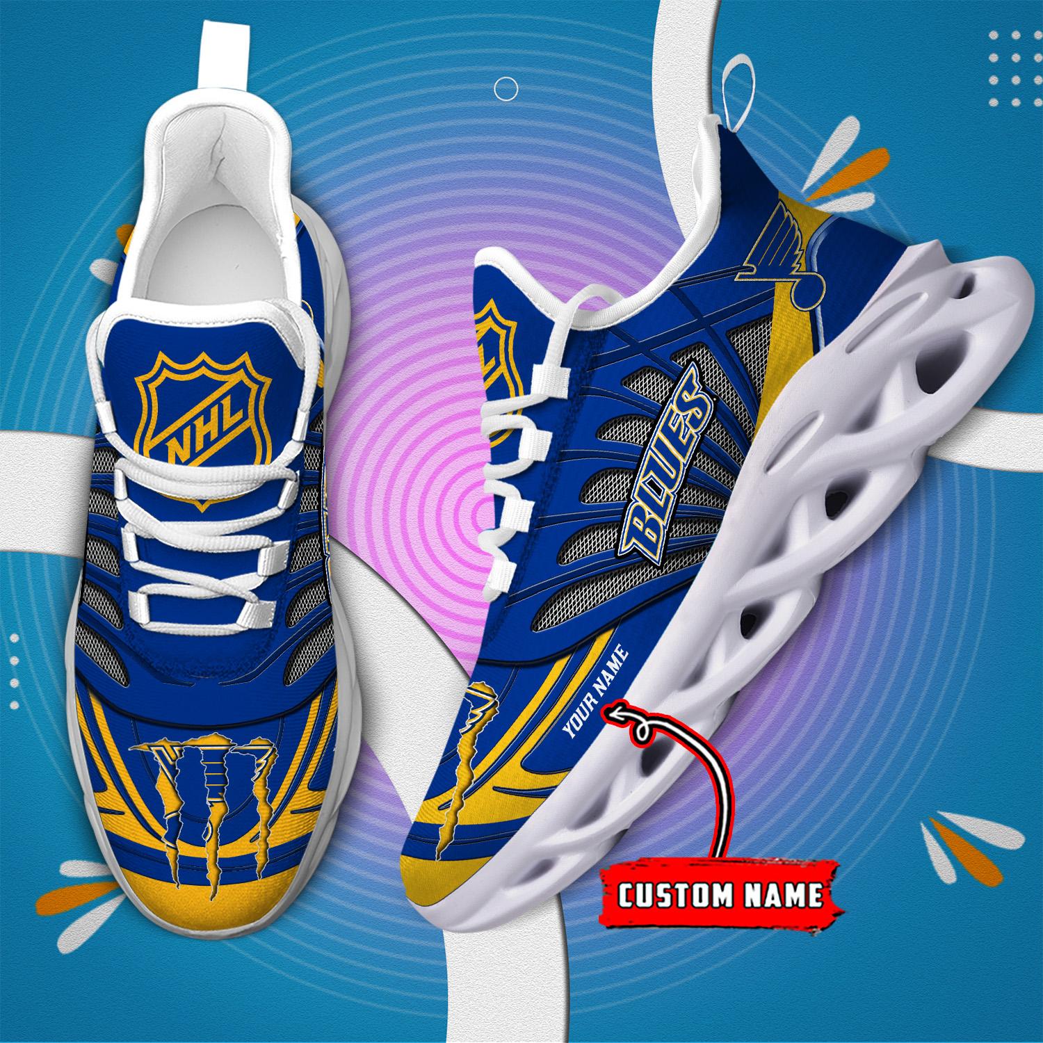 Ideafootwear St. Louis Blues Max Soul Shoes Sneakers For Men And Women
