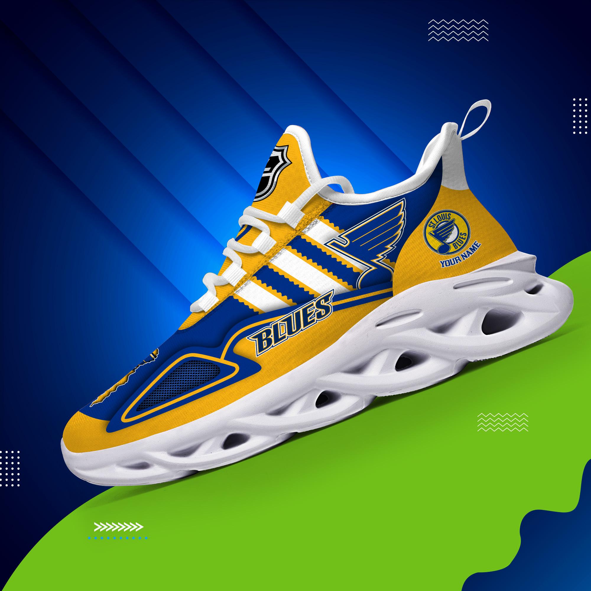 Ideafootwear St. Louis Blues Max Soul Shoes Sneakers For Men And Women