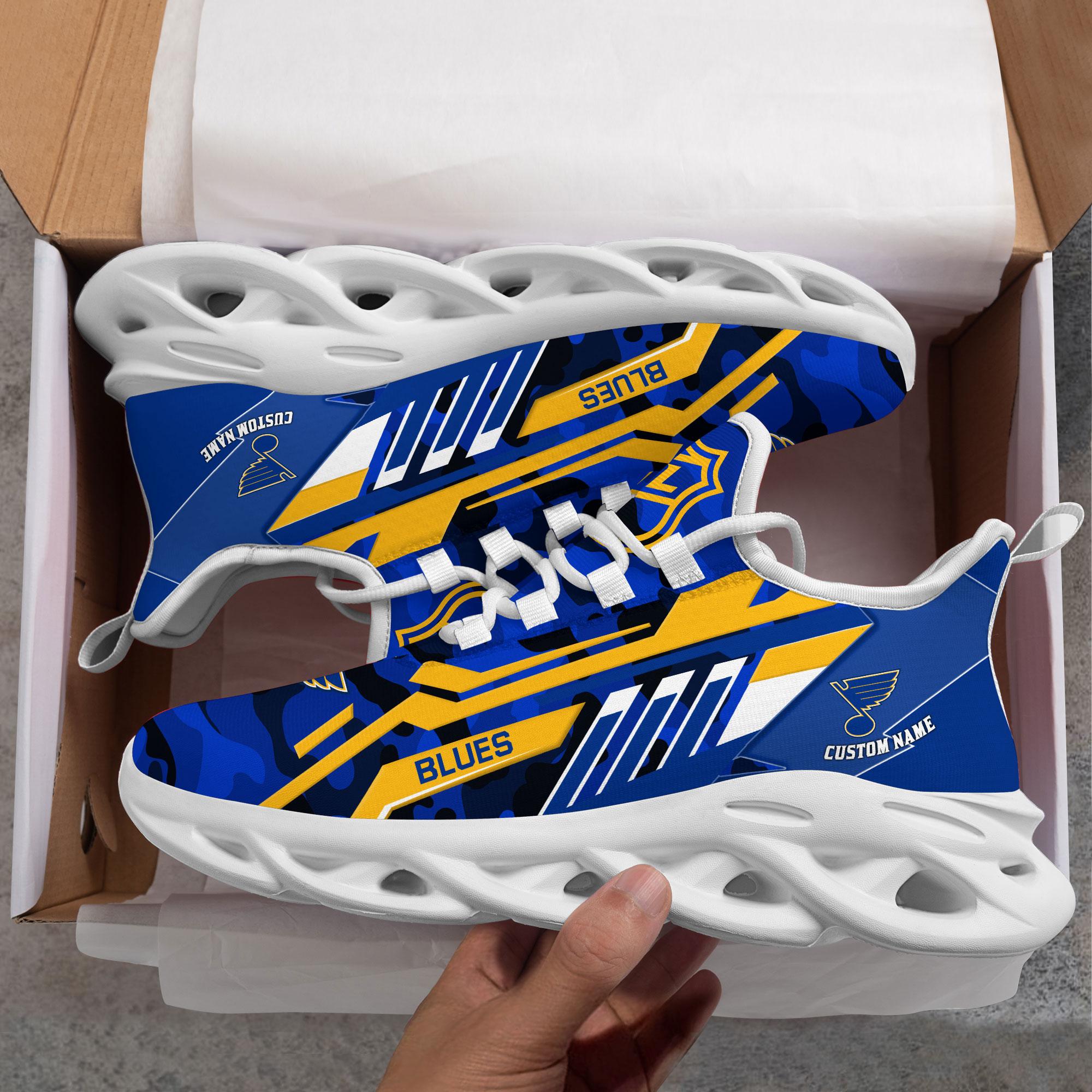 Ideafootwear St. Louis Blues Max Soul Shoes Sneakers For Men And Women