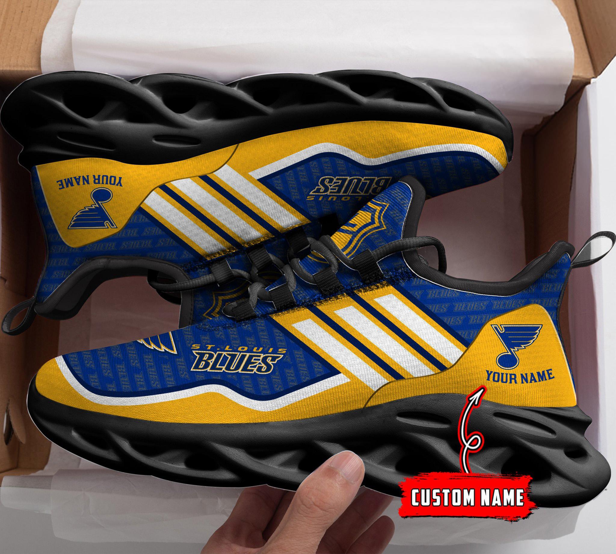 Ideafootwear St. Louis Blues Max Soul Shoes Sneakers For Men And Women