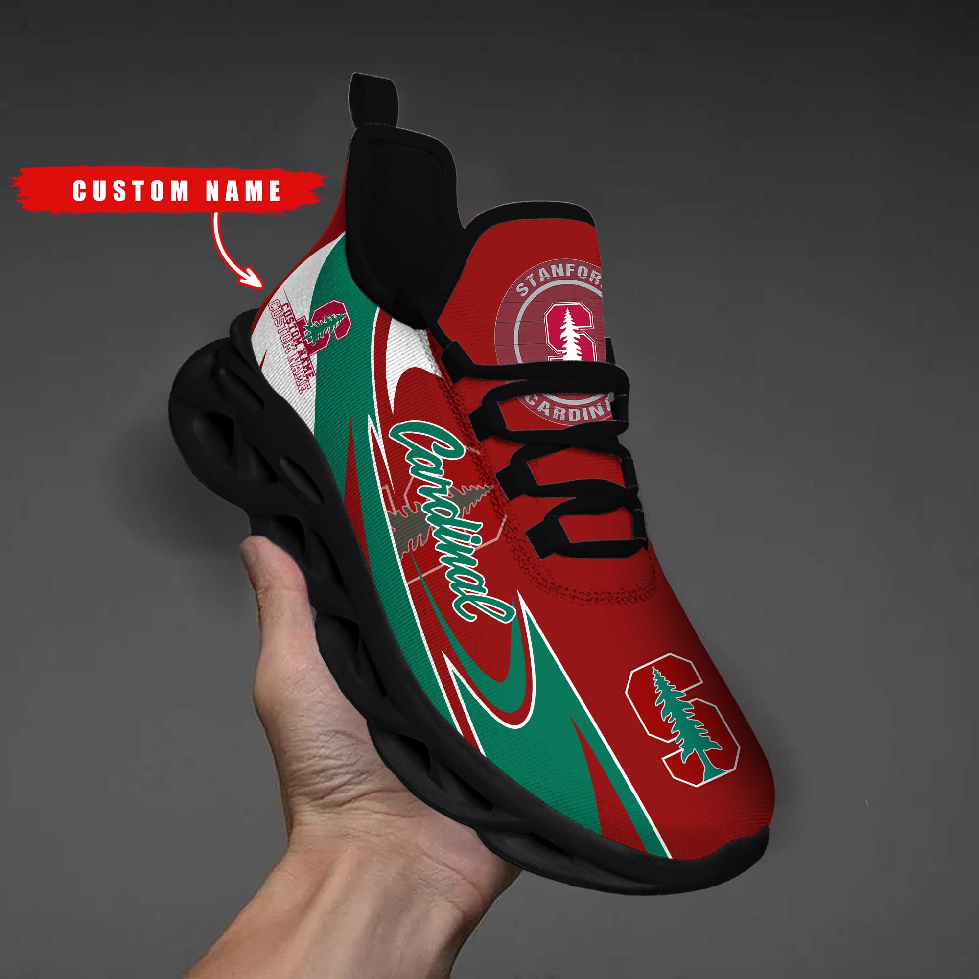 Ideafootwear Stanford Cardinal Max Soul Shoes Sneakers For Men And Women