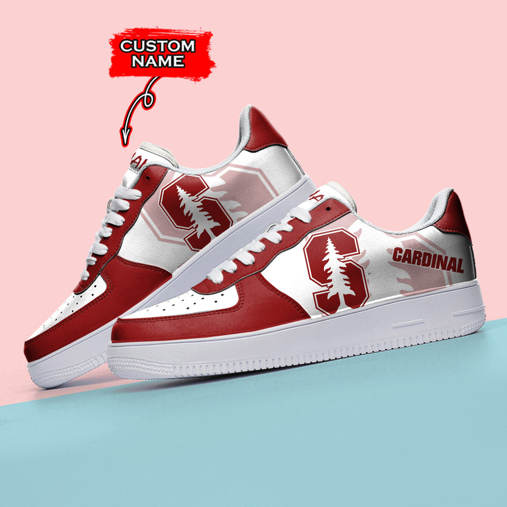 Ideafootwear Stanford Cardinal NCAA Air Low-Top Sneakers Shoes For Men And Women
