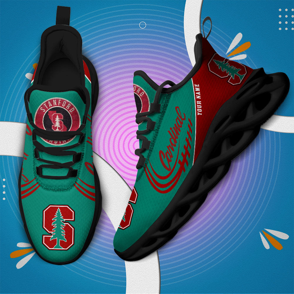 Ideafootwear Stanford Cardinal NCAA Max Soul Shoes Sneakers For Men And Women