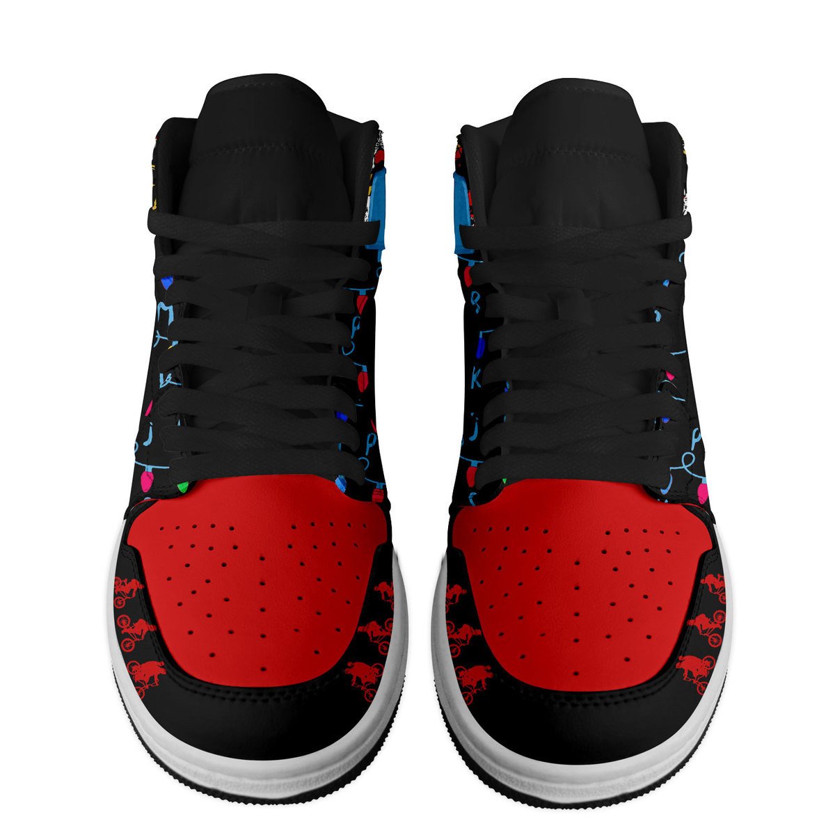 Ideafootwear Stranger Things AJ1 High Sneakers Shoes For Men And Women