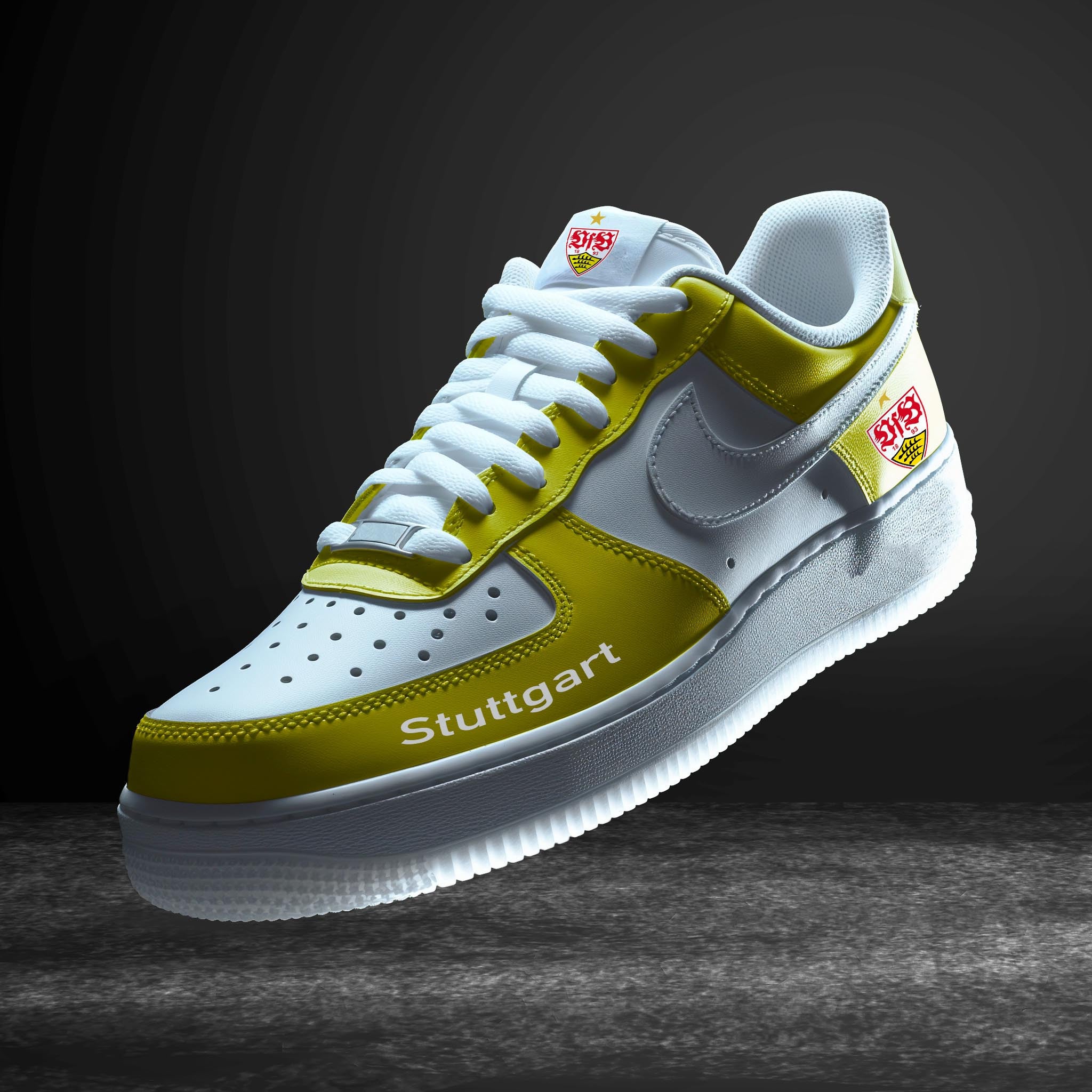 Ideafootwear Stuttgart Bundesliga Air Low-Top Sneakers Shoes For Men And Women