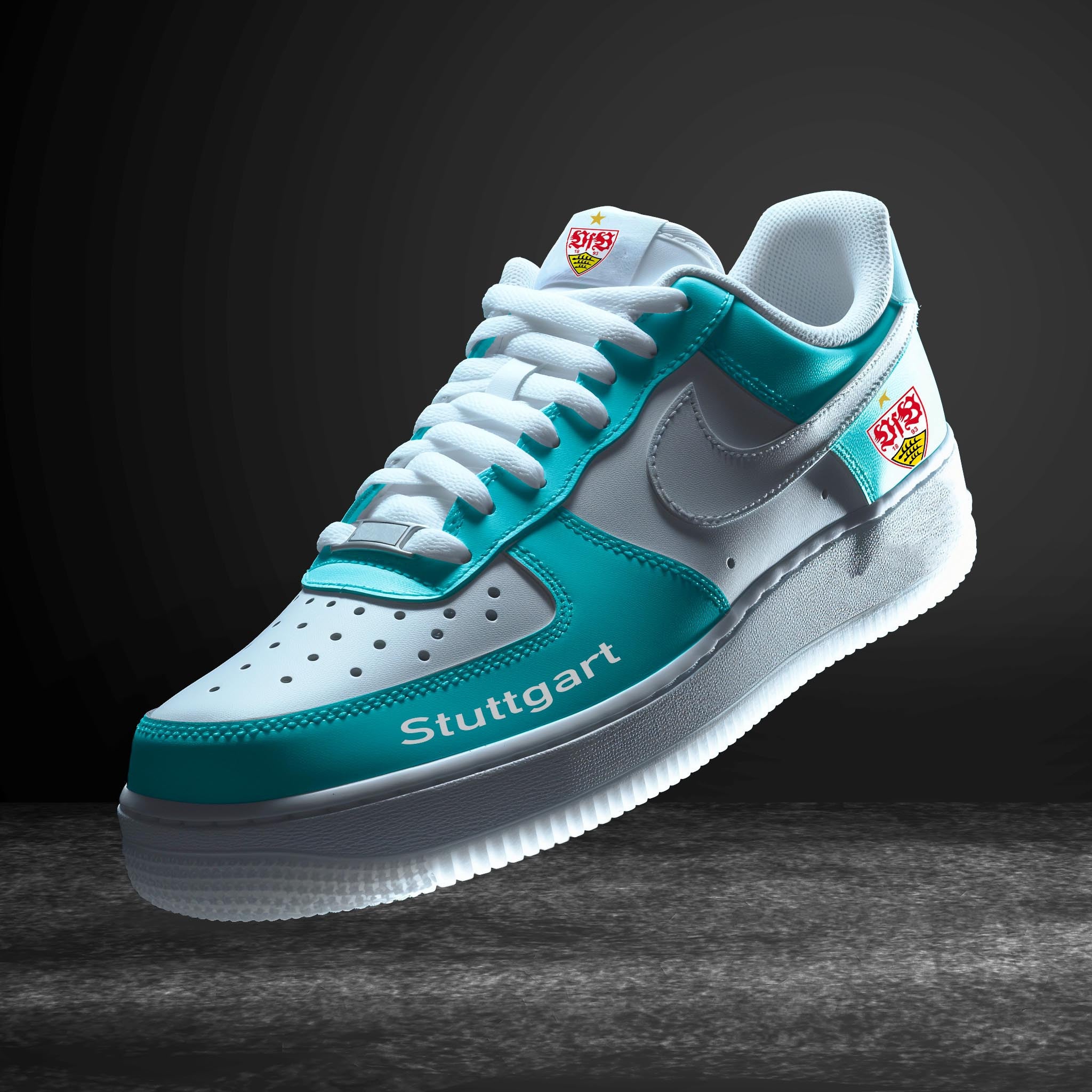 Ideafootwear Stuttgart Bundesliga Air Low-Top Sneakers Shoes For Men And Women