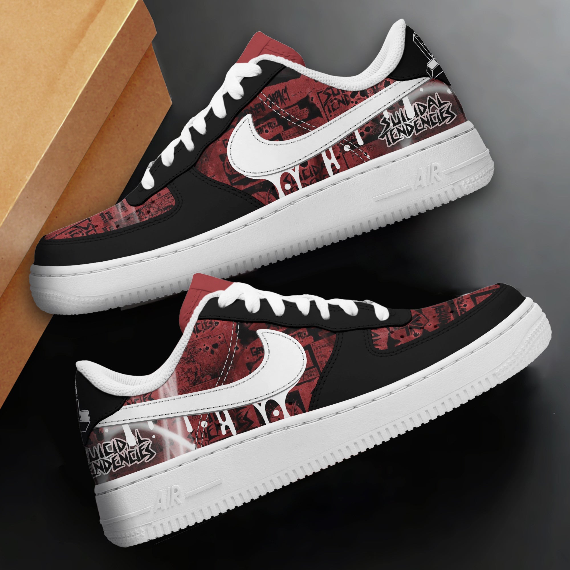 Ideafootwear Suicidal Tendencies Air Low-Top Sneakers Shoes For Men And Women