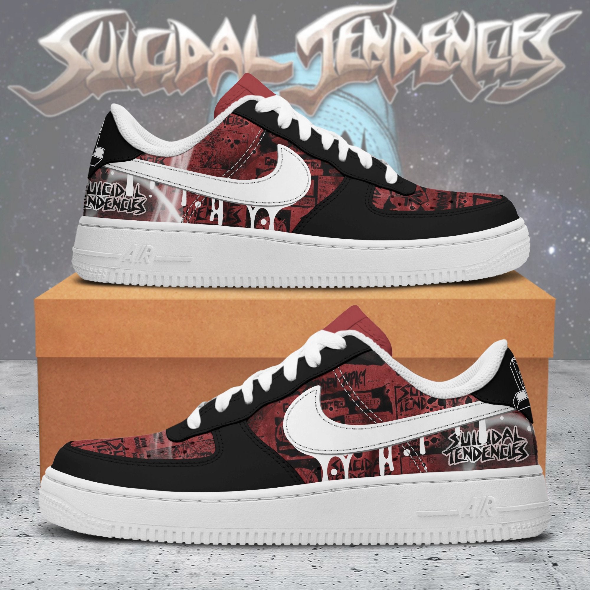Ideafootwear Suicidal Tendencies Air Low-Top Sneakers Shoes For Men And Women