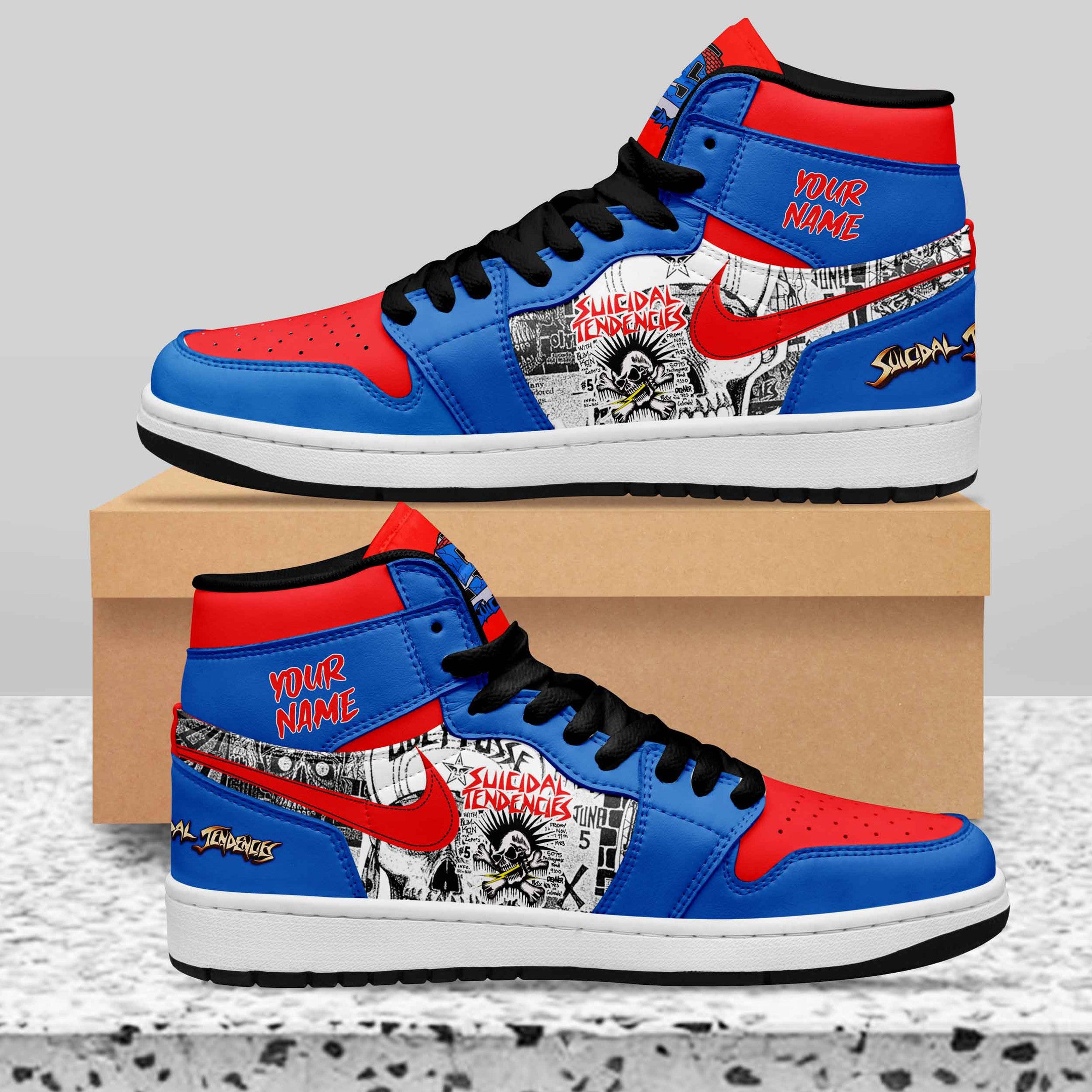 Ideafootwear Suicidal Tendencies AJ1 High Sneakers Shoes For Men And Women