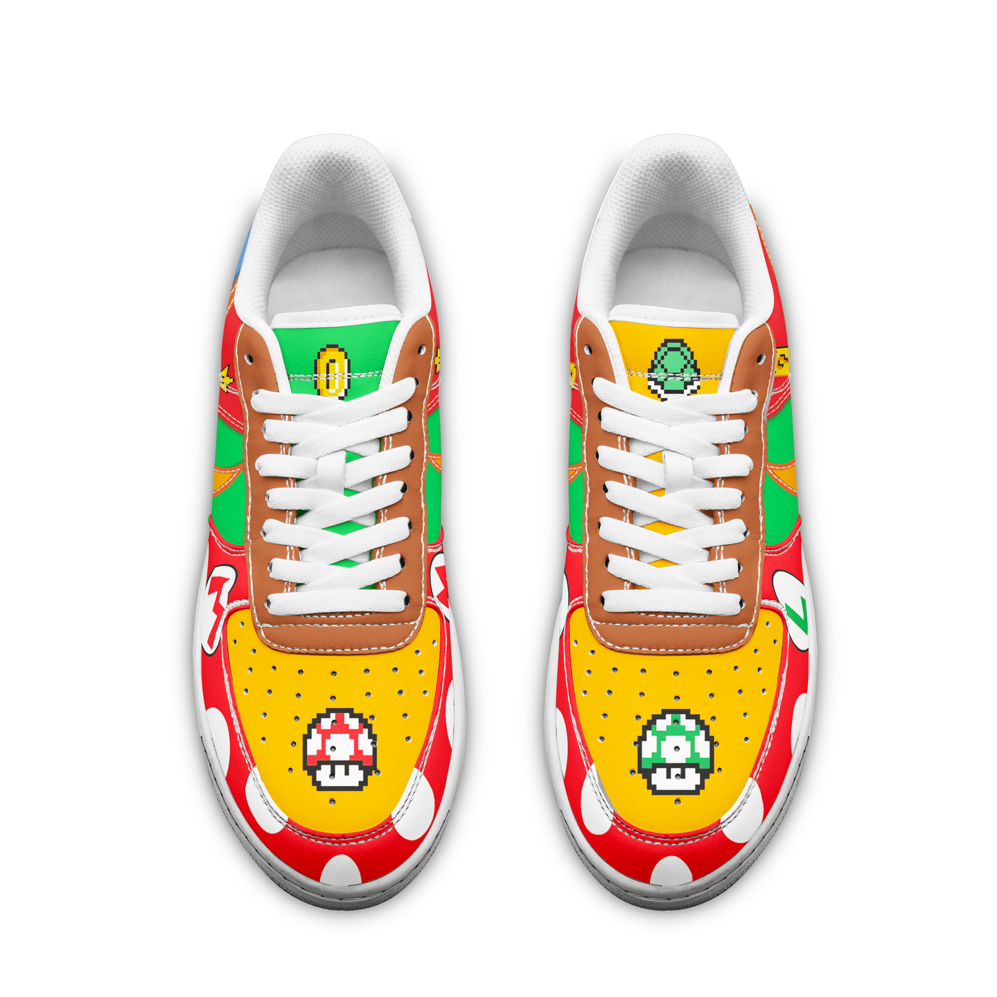 Ideafootwear Super Mario Air Low-Top Sneakers Shoes For Men And Women