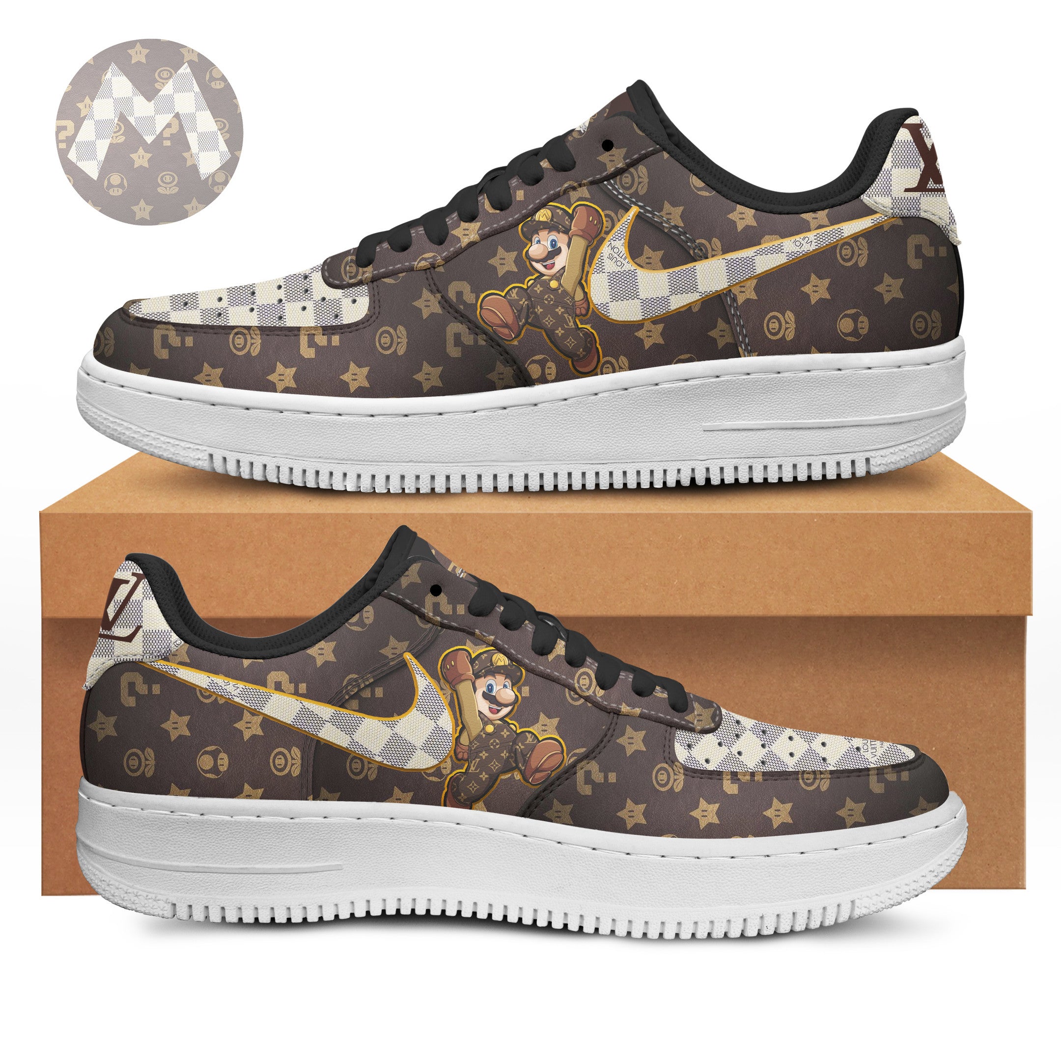 Ideafootwear Super Mario Air Low-Top Sneakers Shoes For Men And Women
