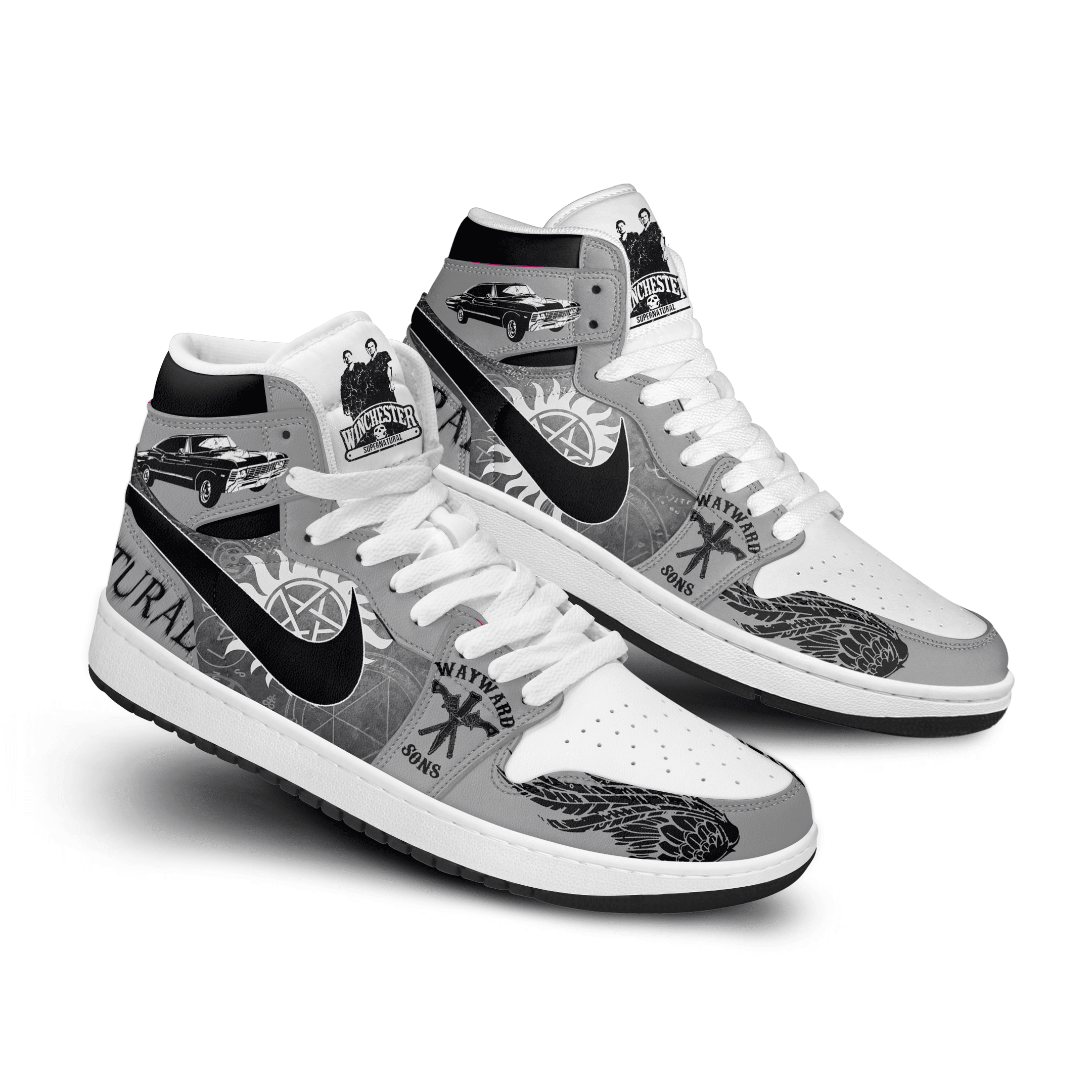 Ideafootwear Supernatural AJ1 High Sneakers Shoes For Men And Women