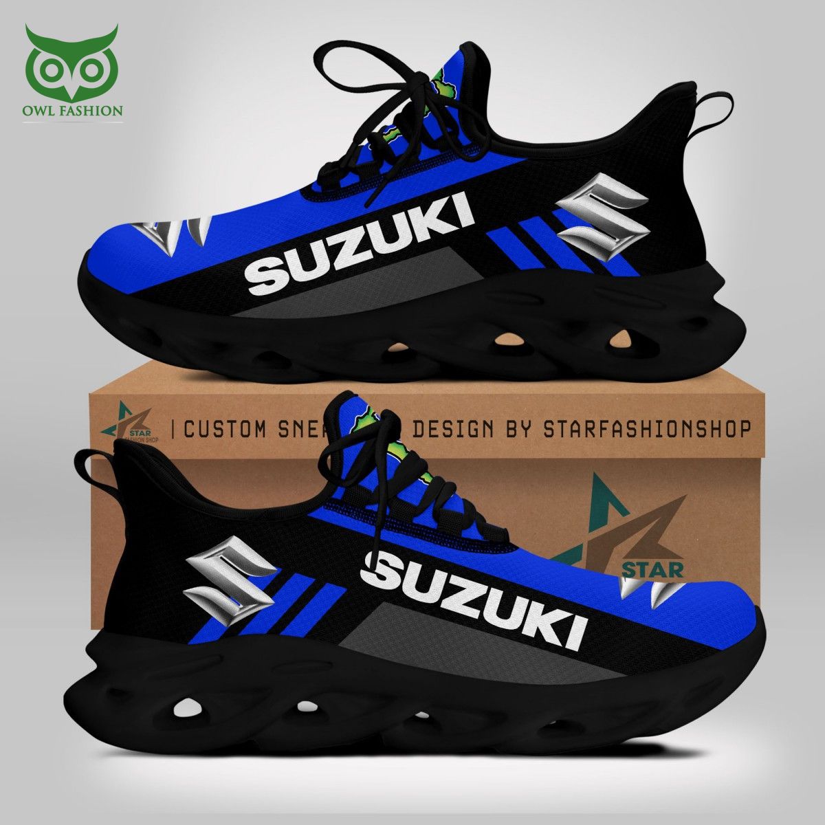 Ideafootwear Suzuki Motor Racing Max Soul Shoes Sneakers For Men And Women