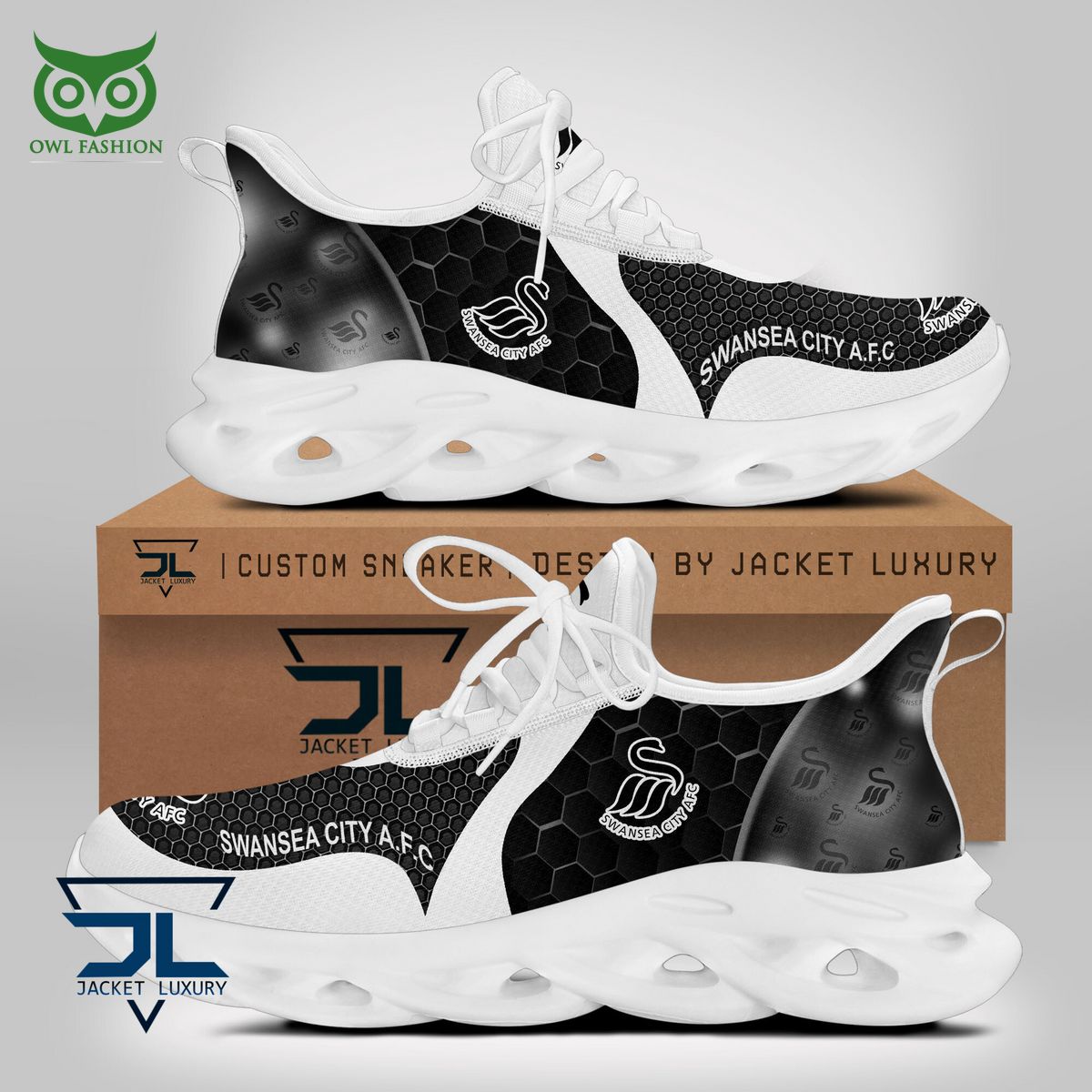 Ideafootwear Swansea City AFC Max Soul Shoes Sneakers For Men And Women