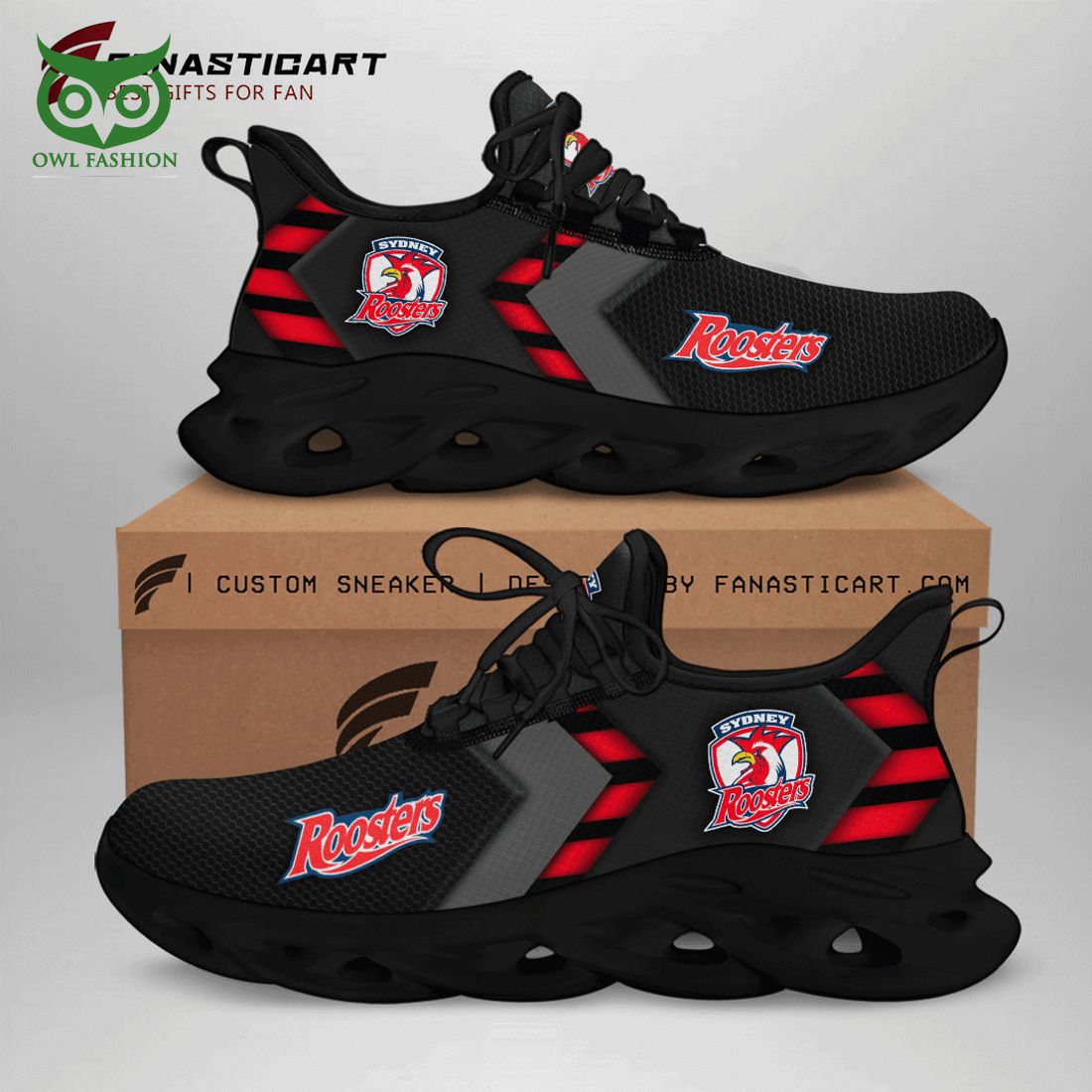 Ideafootwear Sydney Roosters Max Soul Shoes Sneakers For Men And Women