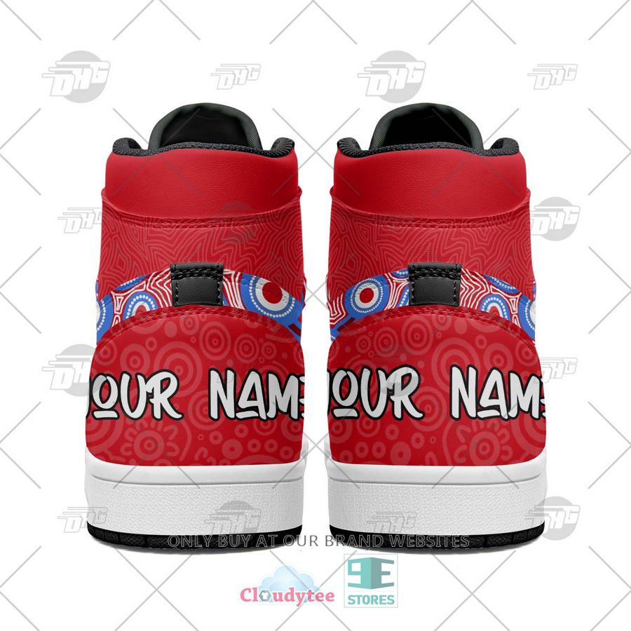 Ideafootwear Sydney Swans AFL AJ1 High Sneakers Shoes For Men And Women