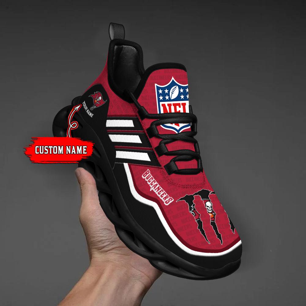 Ideafootwear Tampa Bay Buccaneers Max Soul Shoes Sneakers For Men And Women