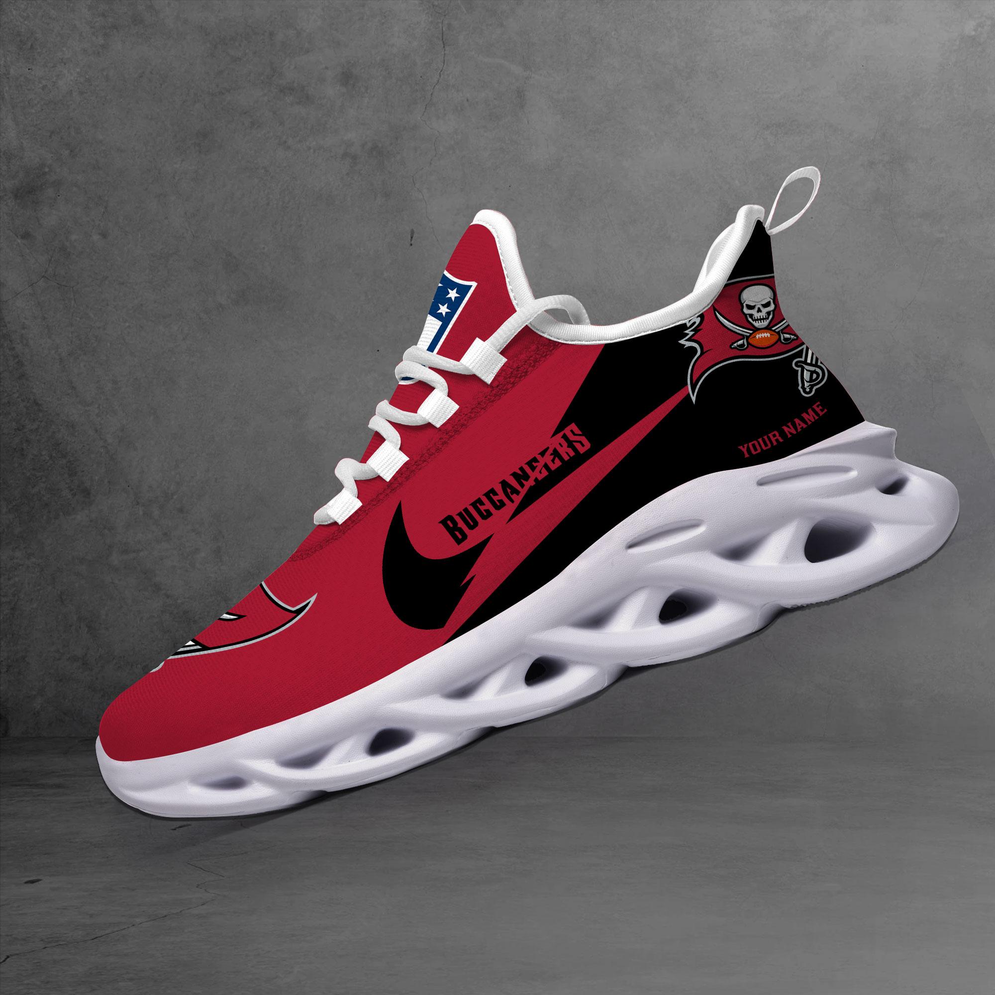 Ideafootwear Tampa Bay Buccaneers Max Soul Shoes Sneakers For Men And Women
