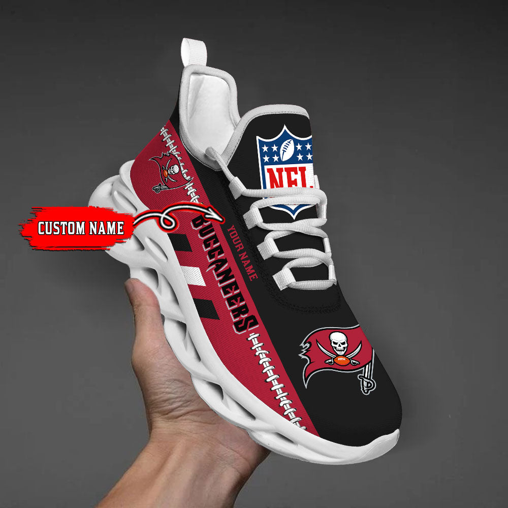 Ideafootwear Tampa Bay Buccaneers Max Soul Shoes Sneakers For Men And Women