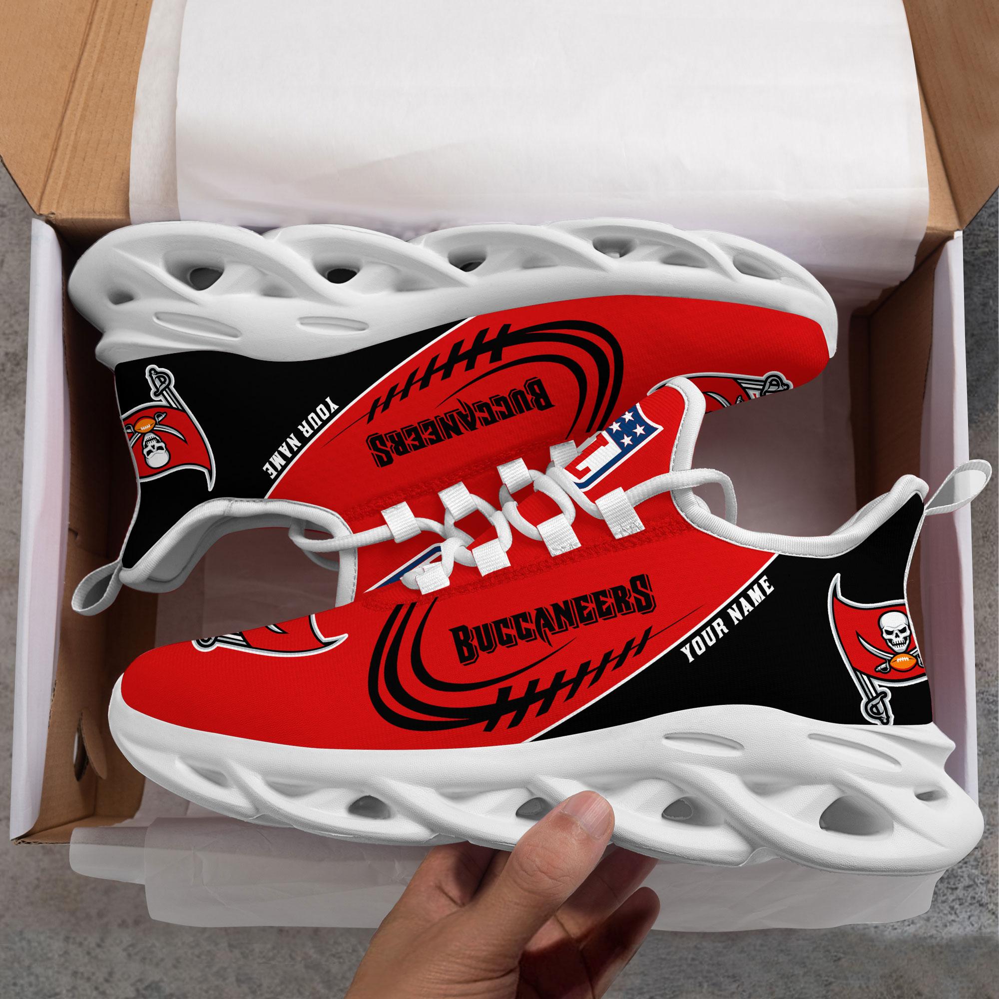 Ideafootwear Tampa Bay Buccaneers Max Soul Shoes Sneakers For Men And Women