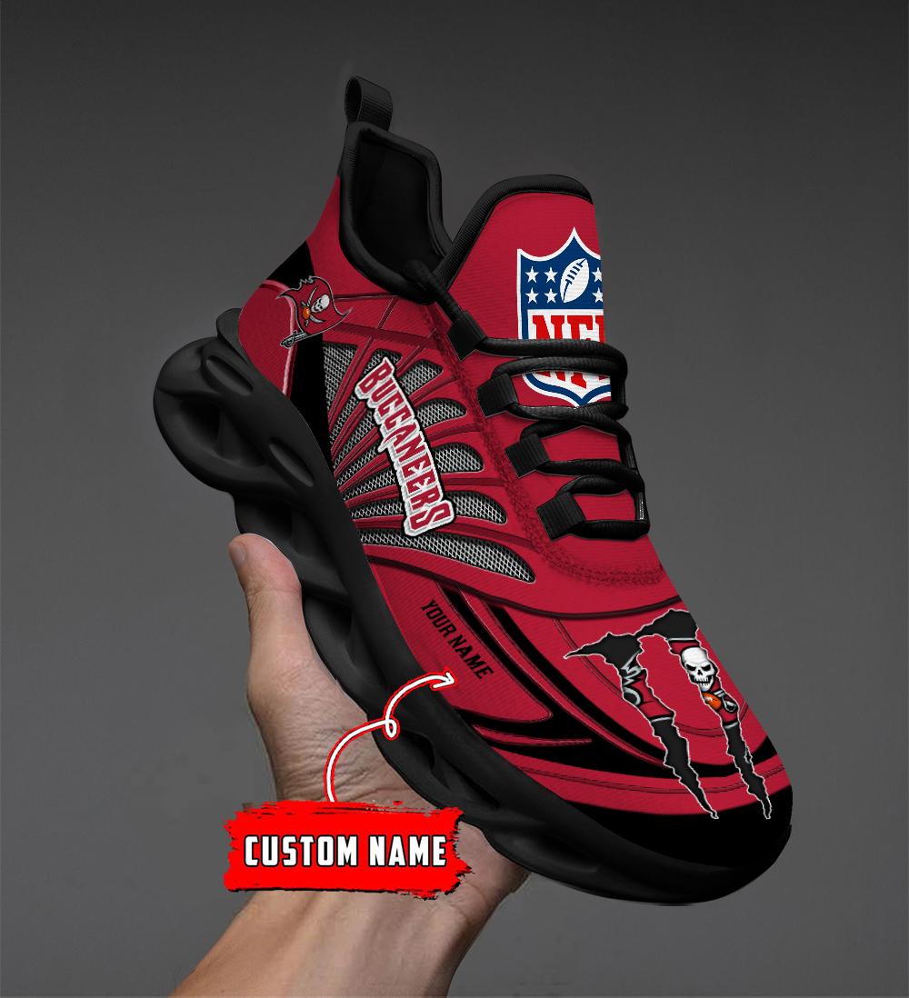 Ideafootwear Tampa Bay Buccaneers Max Soul Shoes Sneakers For Men And Women