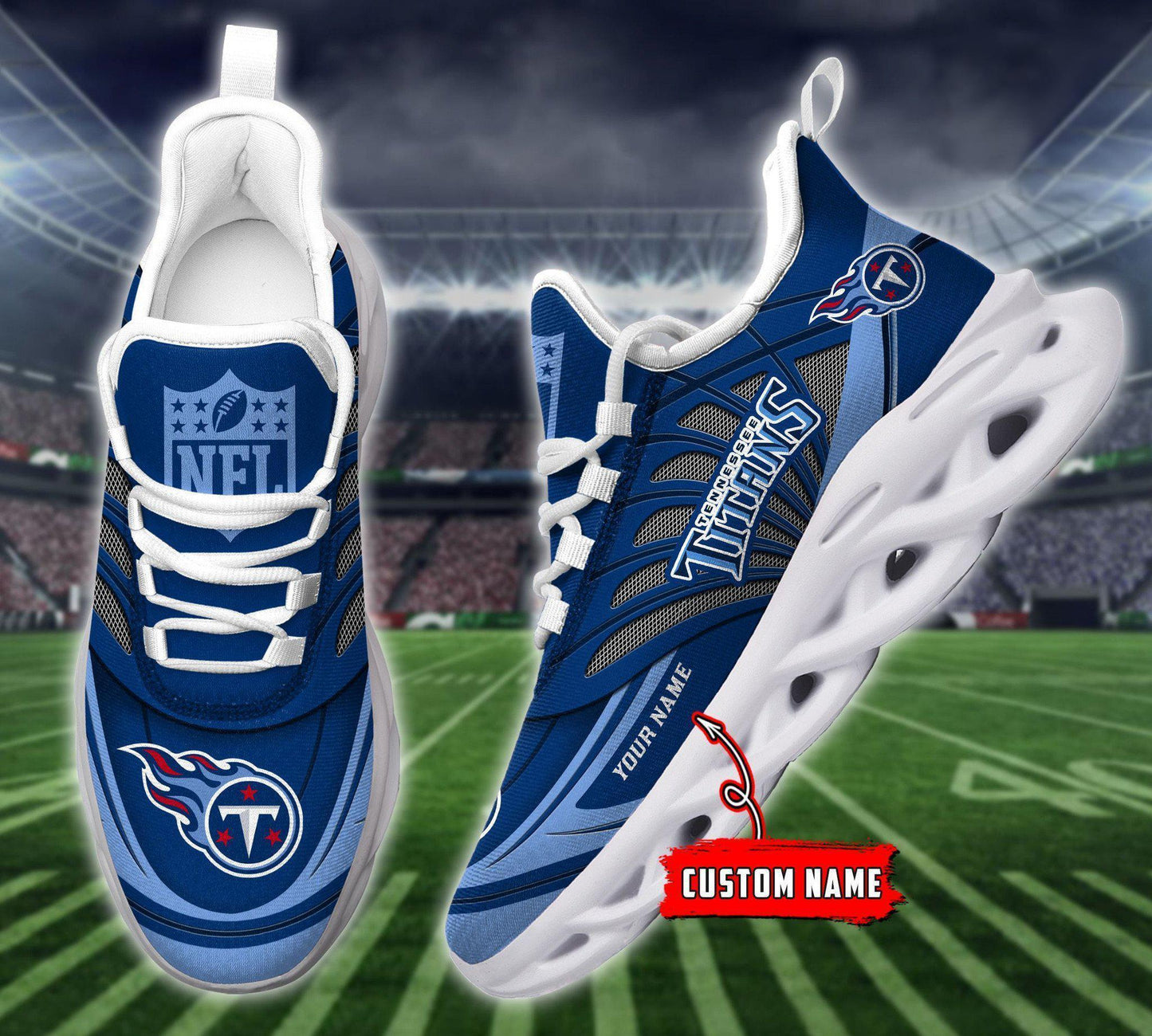 Ideafootwear Tennessee Titans Max Soul Shoes Sneakers For Men And Women