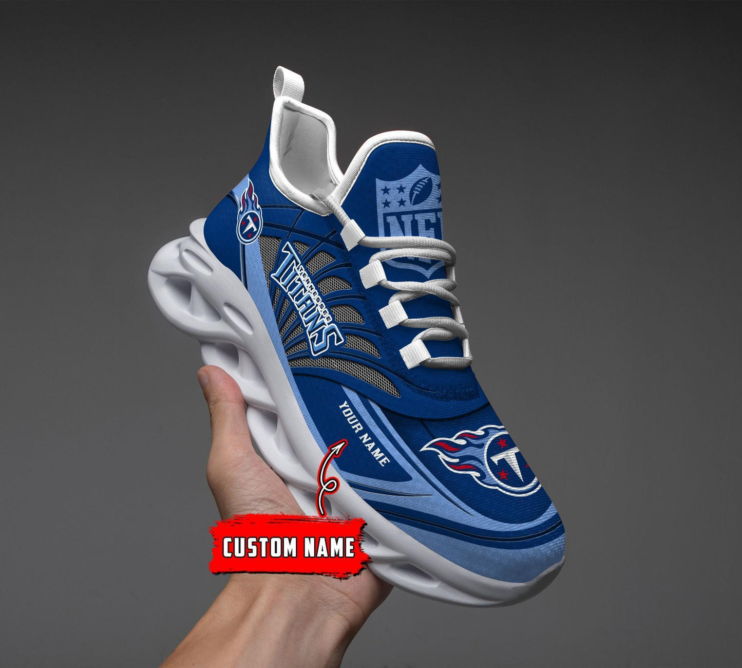 Ideafootwear Tennessee Titans Max Soul Shoes Sneakers For Men And Women