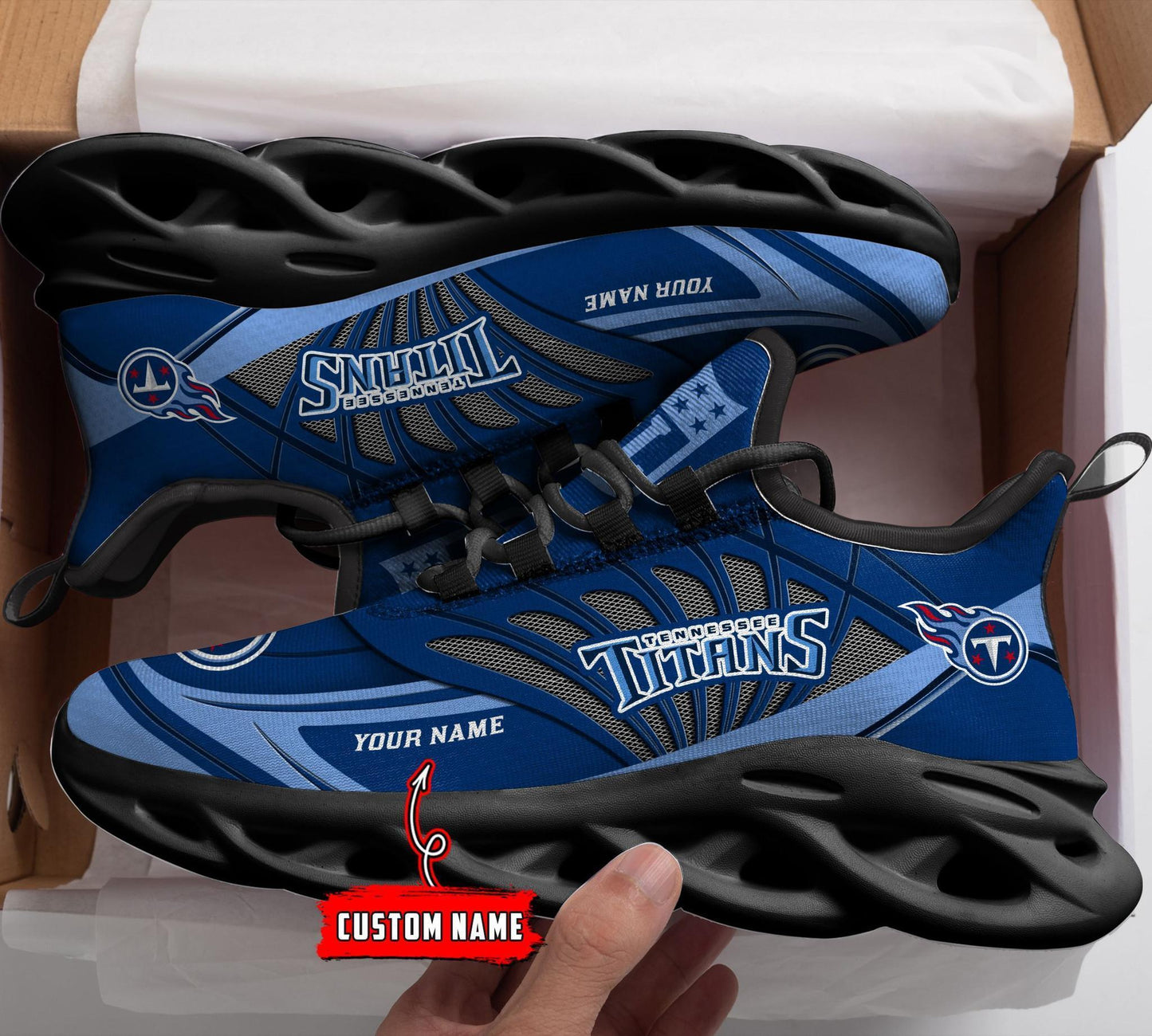 Ideafootwear Tennessee Titans Max Soul Shoes Sneakers For Men And Women