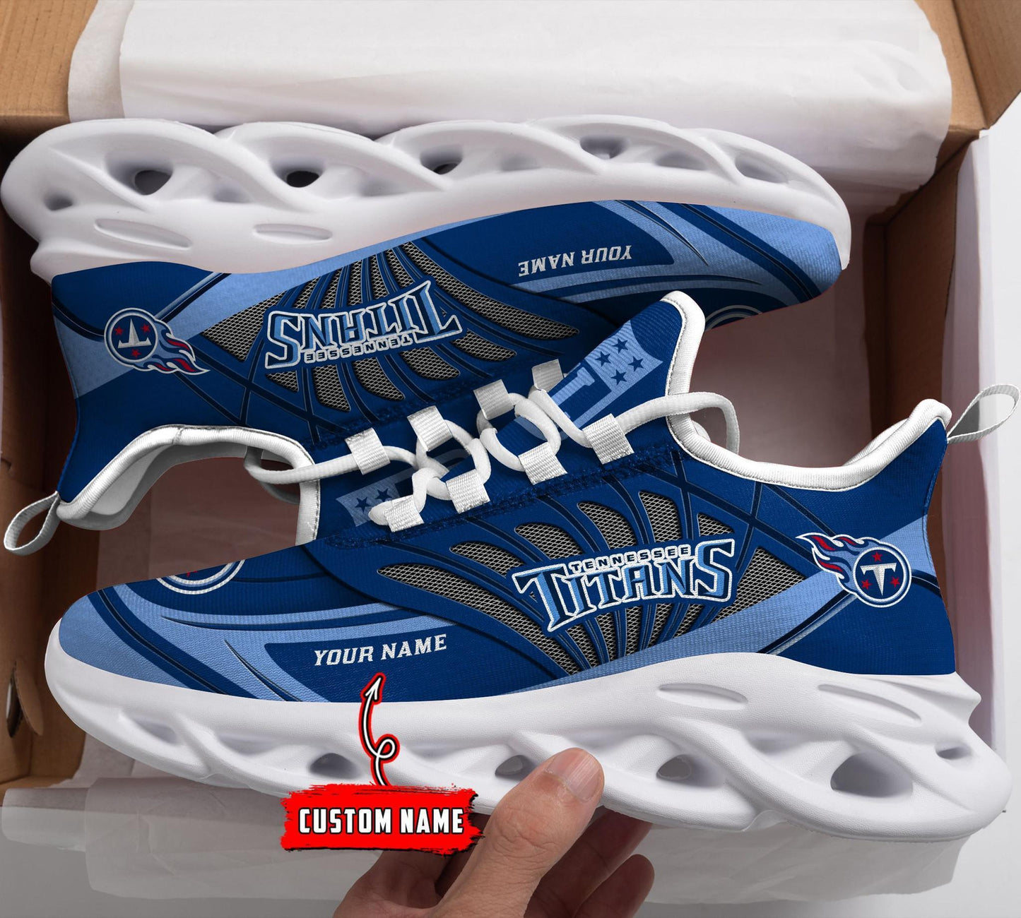 Ideafootwear Tennessee Titans Max Soul Shoes Sneakers For Men And Women