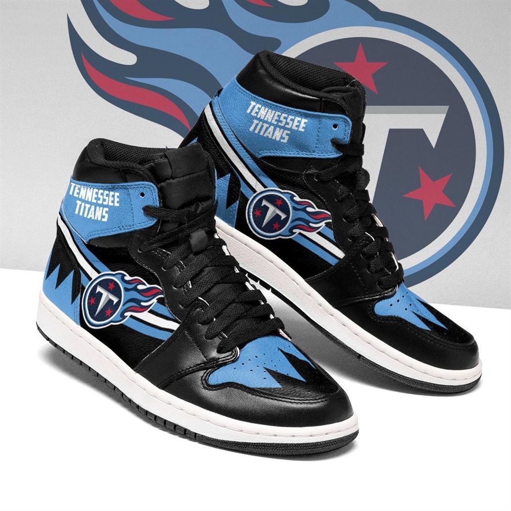 Ideafootwear Tennessee Titans NFL AJ1 High Sneakers Shoes For Men And Women