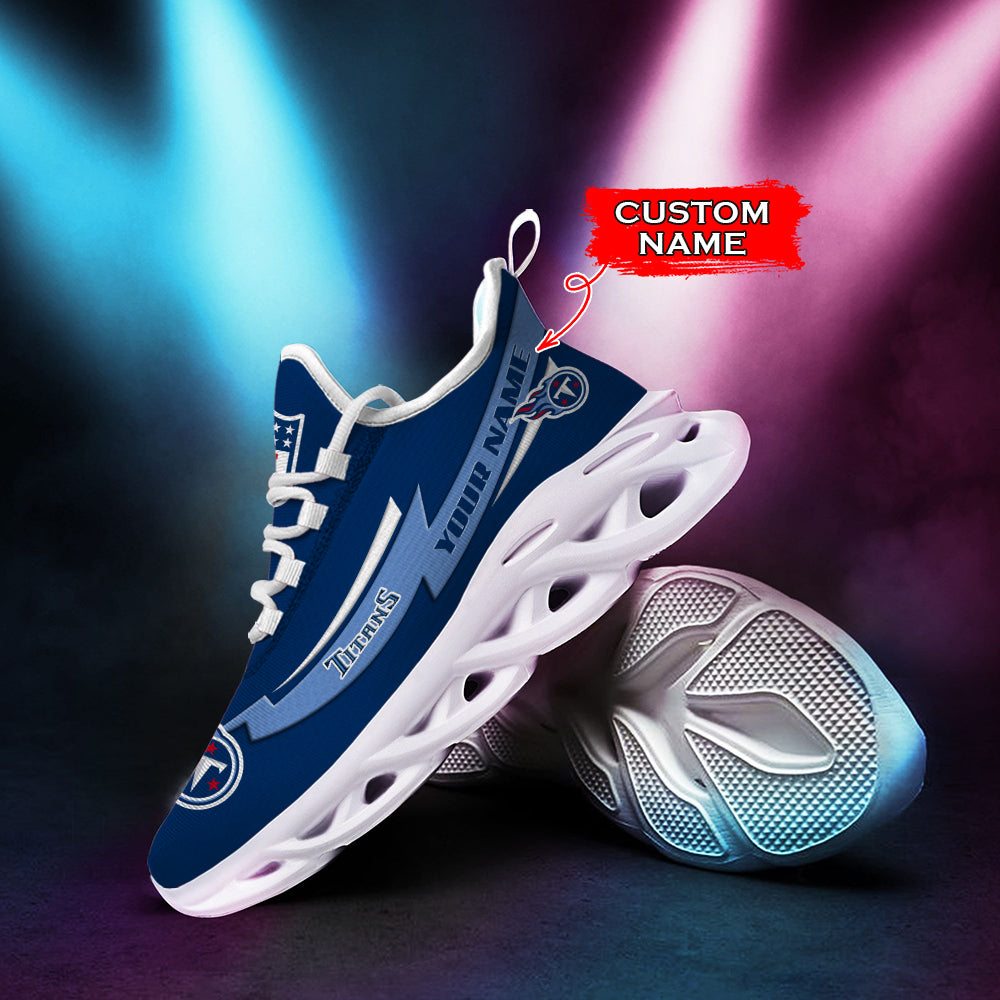 Ideafootwear Tennessee Titans NFL Max Soul Shoes Sneakers For Men And Women