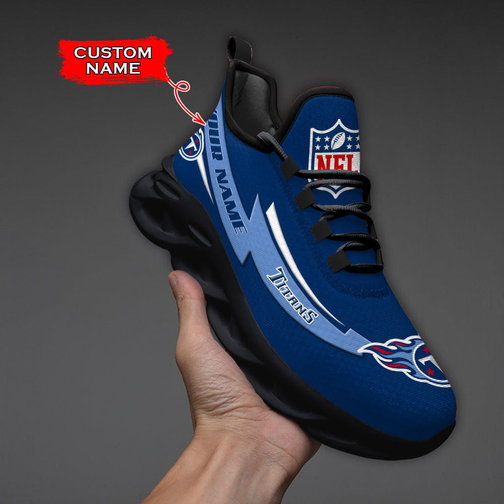 Ideafootwear Tennessee Titans NFL Max Soul Shoes Sneakers For Men And Women