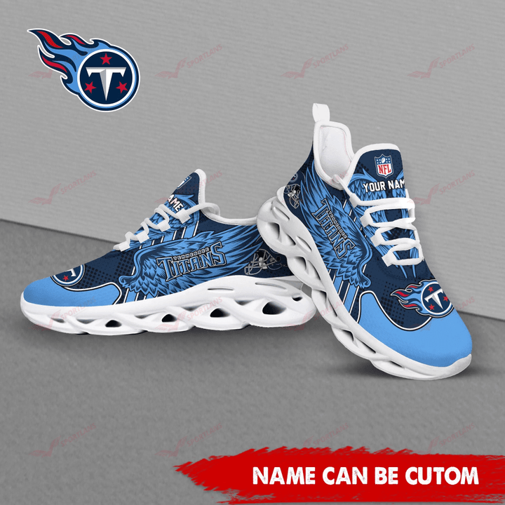 Ideafootwear Tennessee Titans NFL Max Soul Shoes Sneakers For Men And Women