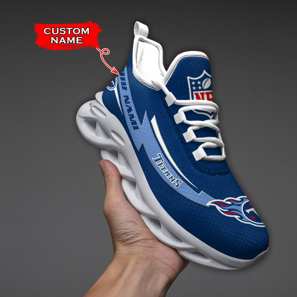 Ideafootwear Tennessee Titans NFL Max Soul Shoes Sneakers For Men And Women