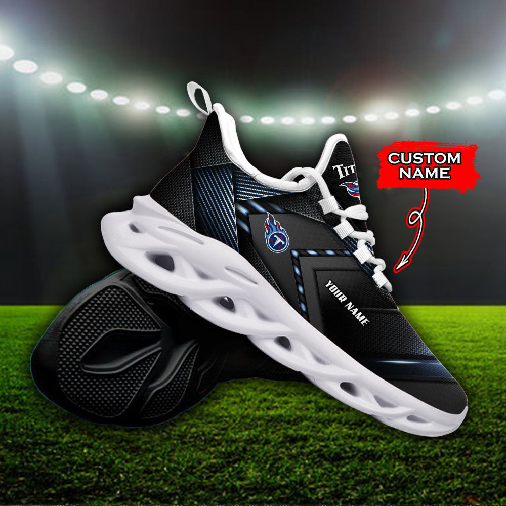 Ideafootwear Tennessee Titans NFL Max Soul Shoes Sneakers For Men And Women