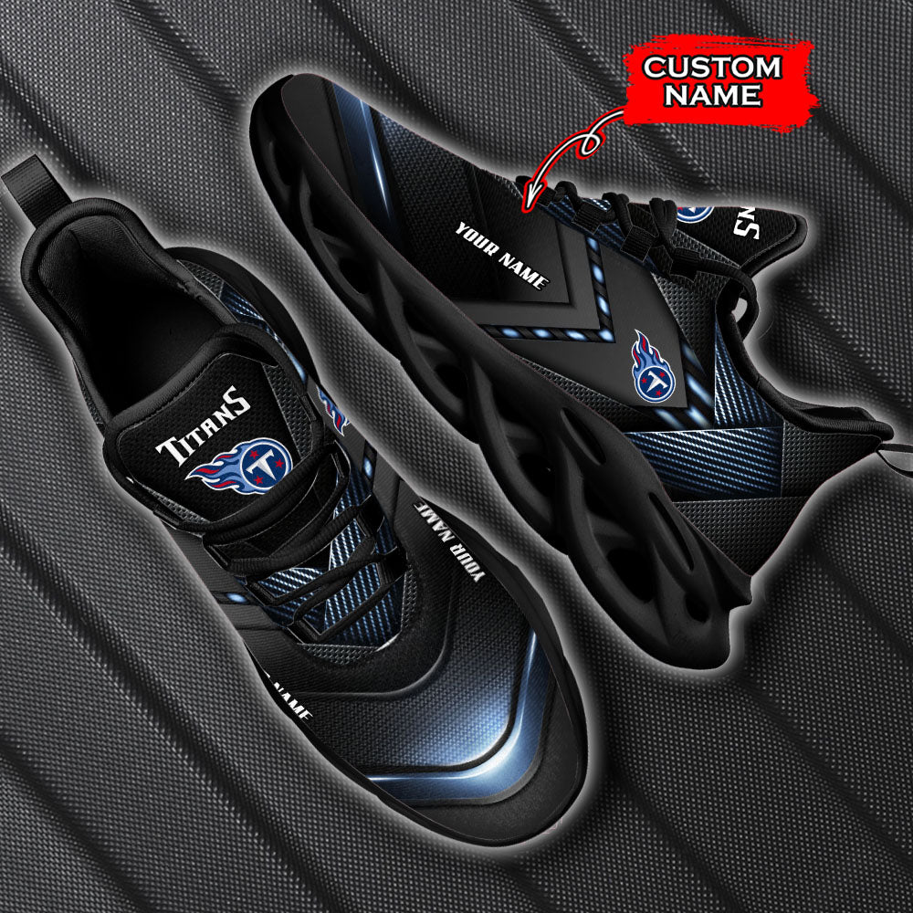 Ideafootwear Tennessee Titans NFL Max Soul Shoes Sneakers For Men And Women