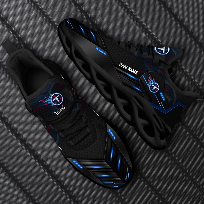 Ideafootwear Tennessee Titans NFL Max Soul Shoes Sneakers For Men And Women