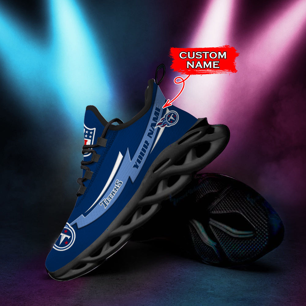 Ideafootwear Tennessee Titans NFL Max Soul Shoes Sneakers For Men And Women