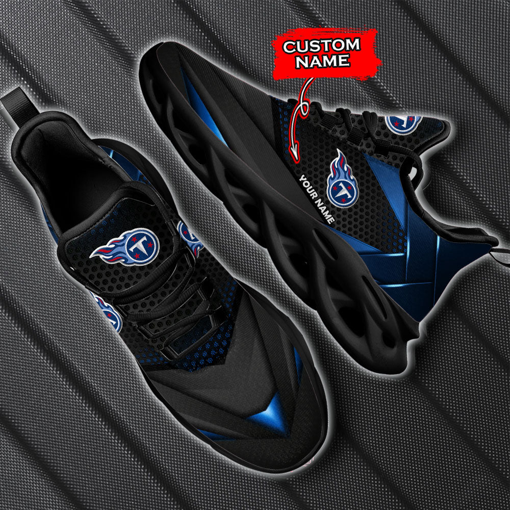 Ideafootwear Tennessee Titans NFL Max Soul Shoes Sneakers For Men And Women