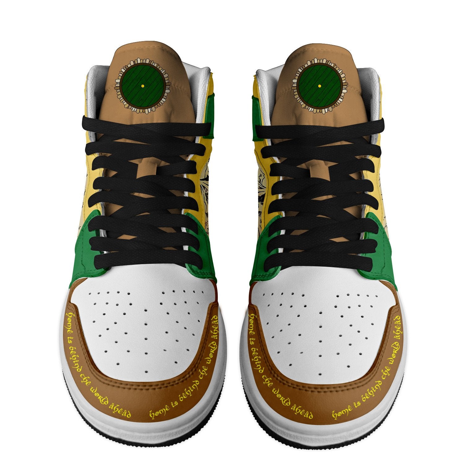 Ideafootwear The Hobbit The Desolation of Smaug AJ1 High Sneakers Shoes For Men And Women