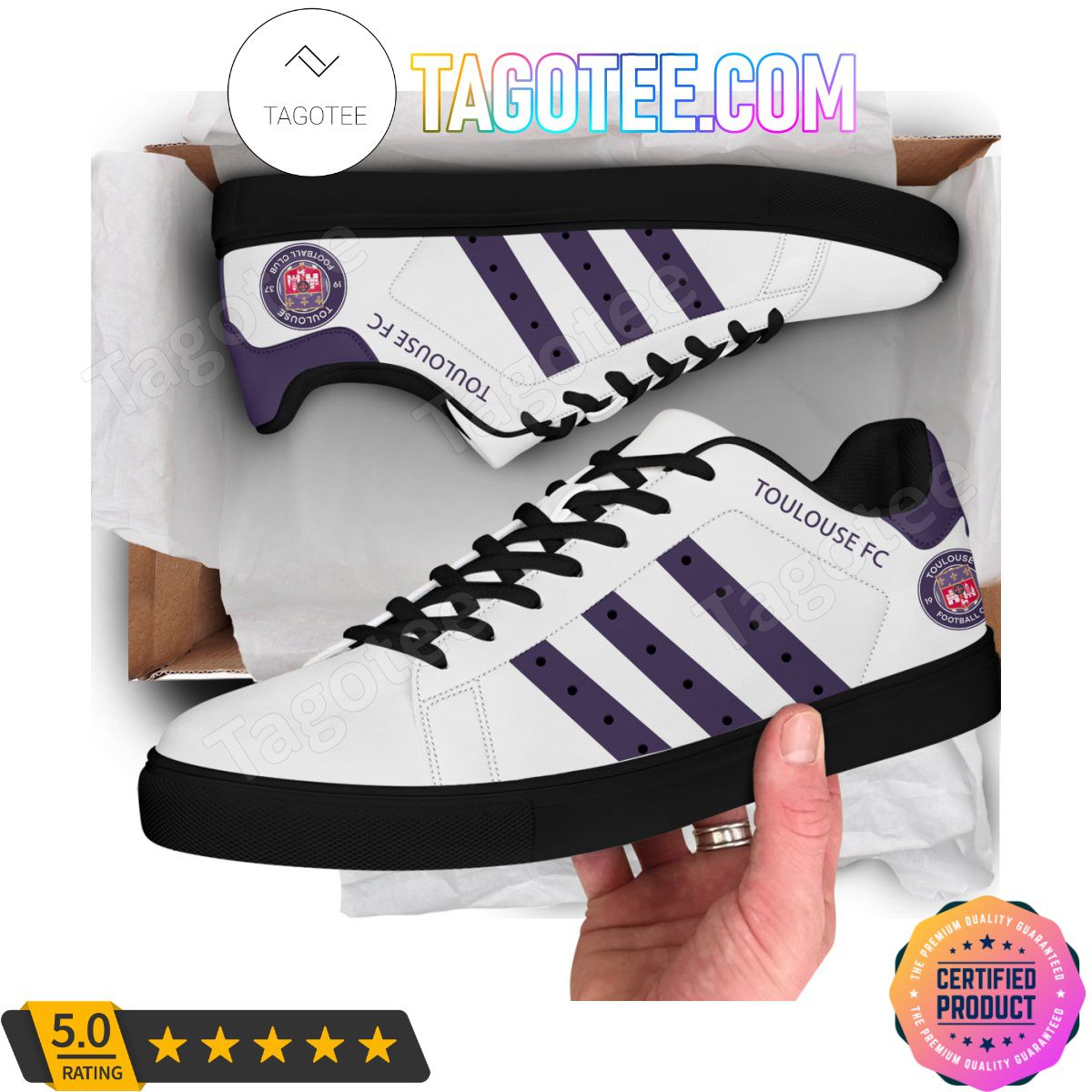 Ideafootwear Toulouse FC Skate Stan Shoes Sneakes For Men And Women