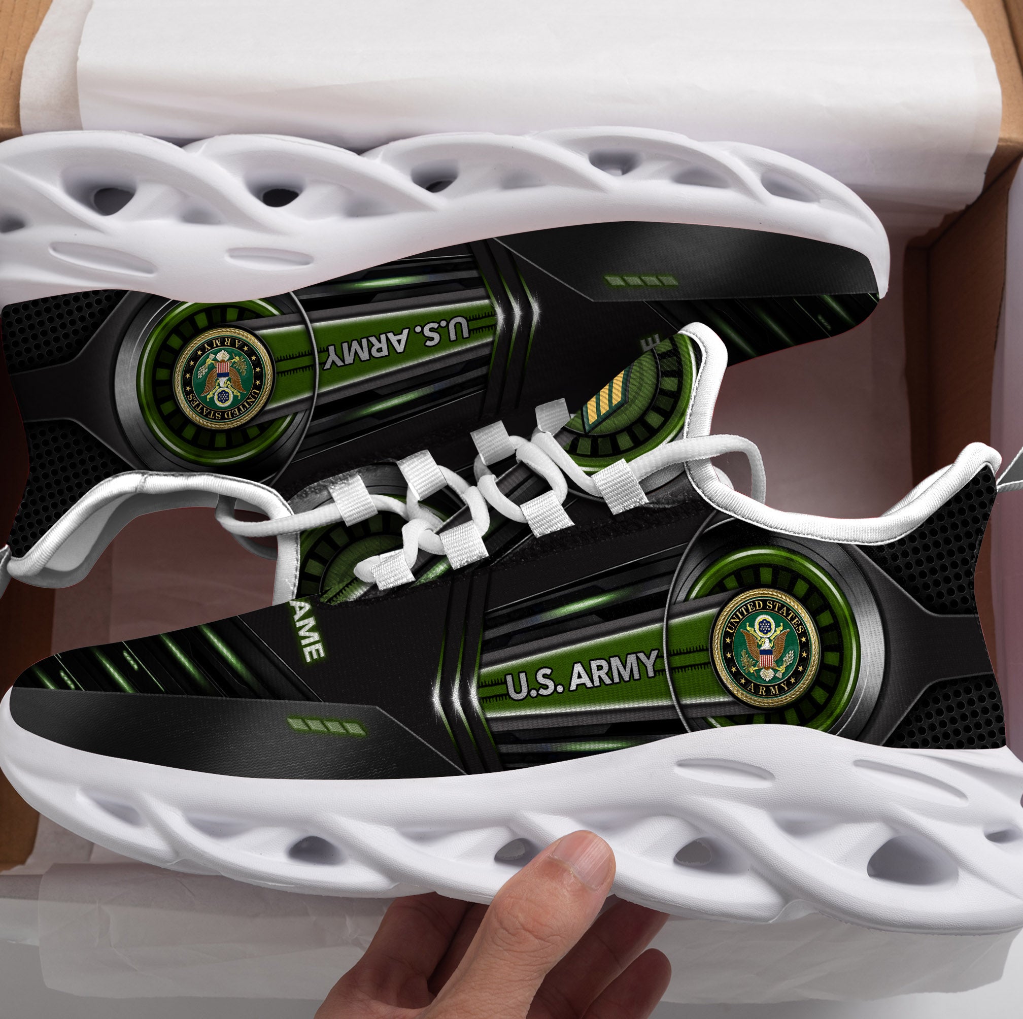 Ideafootwear US Army Max Soul Shoes Sneakers For Men And Women