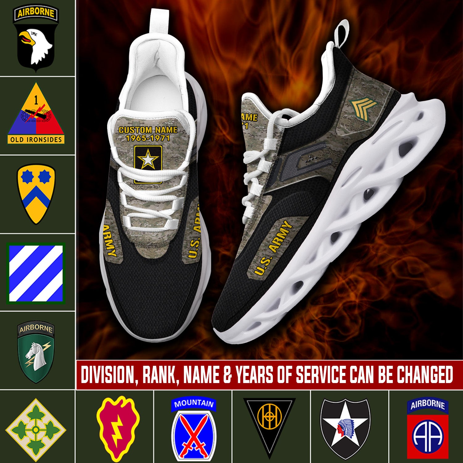 Ideafootwear US Army Max Soul Shoes Sneakers For Men And Women