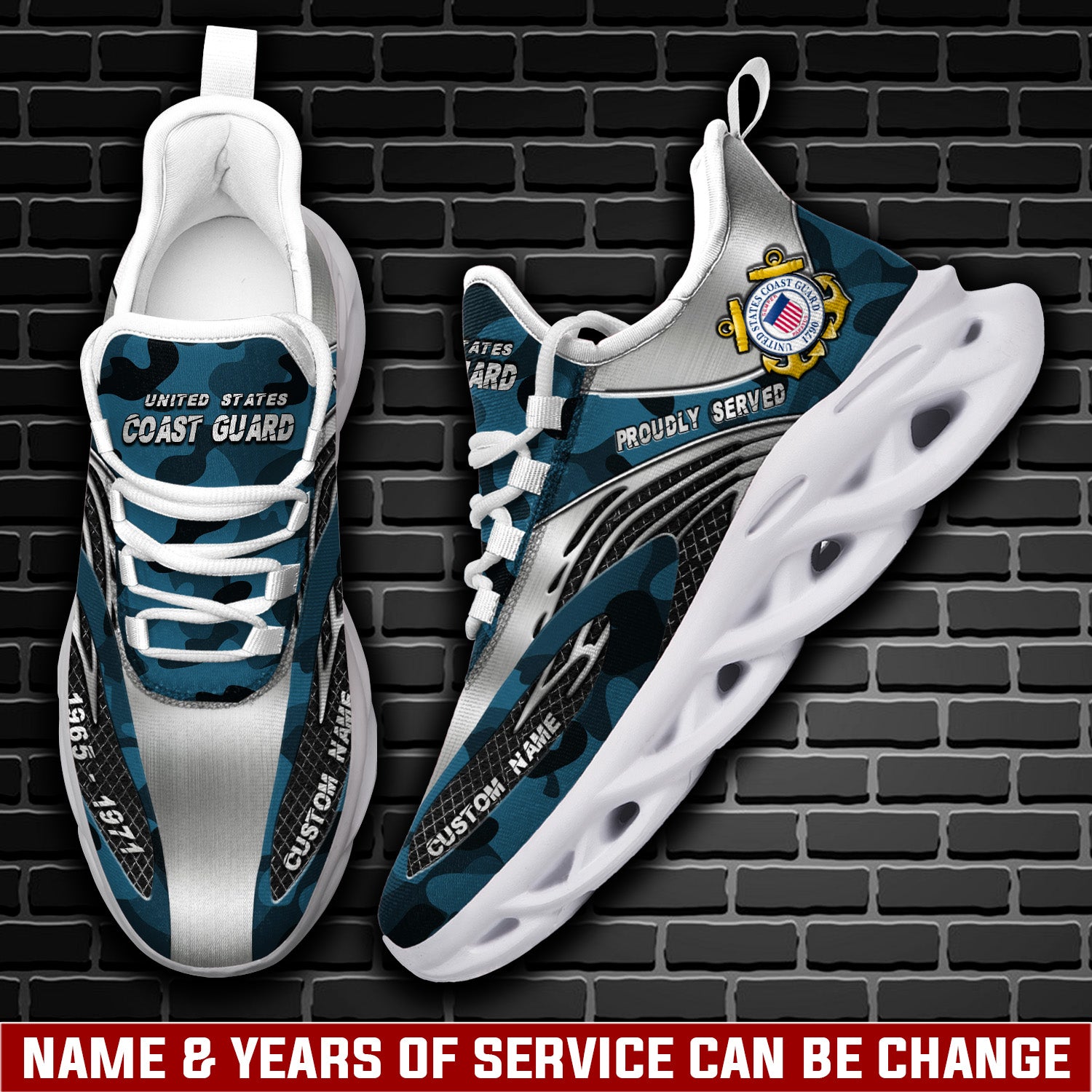 Ideafootwear US Coast Guard Max Soul Shoes Sneakers For Men And Women