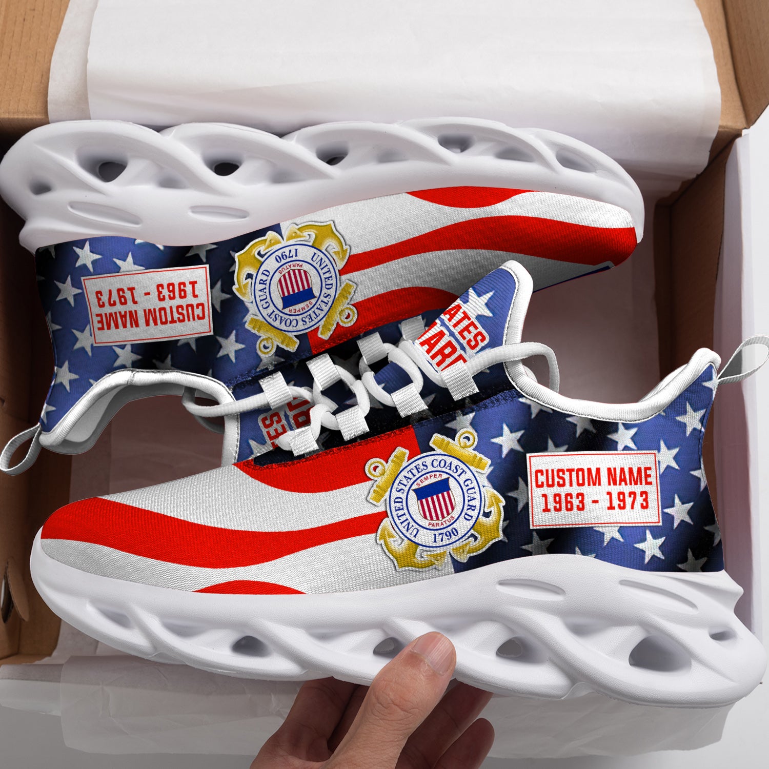 Ideafootwear US Coast Guard Max Soul Shoes Sneakers For Men And Women